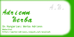 adrienn werba business card